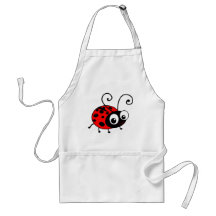 Coccinelle mignonne tablier