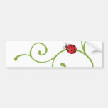Coccinelle sur la vigne adhésif pour voiture