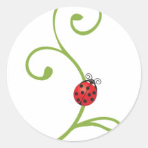 Coccinelle sur la vigne adhésifs