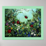 Coccinelles au jeu affiches
