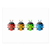 Coccinelles Carte Postale