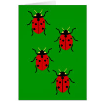 Coccinelles Cartes De Vœux