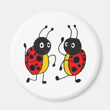 Coccinelles de la danse AF Aimants Pour Réfrigérateur
