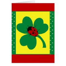 Coccinelles de St Patty Cartes De Vœux