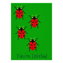 Coccinelles Faire-part Personnalisé