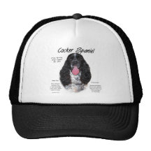 Cocker (Parti/b&w) conception d'histoire Casquettes