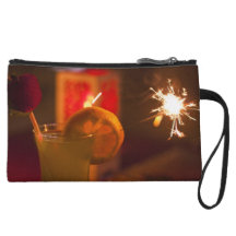 Cocktail et embrayage de cierge magique sac à main avec anse