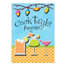 Cocktails et invitations de barbecue