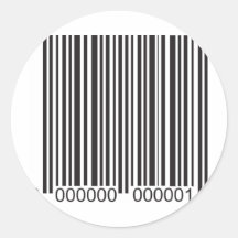 Code barres adhésifs ronds