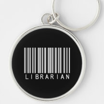 Code barres de bibliothécaire porte-clés
