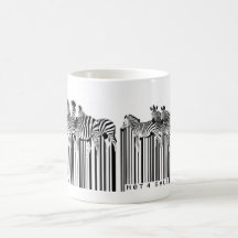 code barres de zèbres tasse