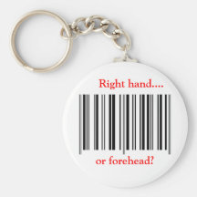 "Code barres" Keychain Porte-clé