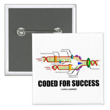 Codé pour le succès (reproduction d'ADN) Badges Avec Agrafe