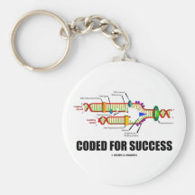Codé pour le succès (reproduction d'ADN) Porte-clé