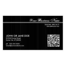 code rayé de QR Cartes De Visite Professionnelles