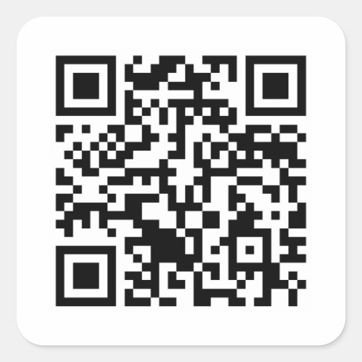 Code Rickrolled du petit pain QR de Rick Sticker Carré