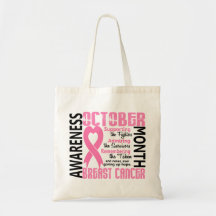 Coeur 1,5 de mois de conscience de cancer du sein sacs