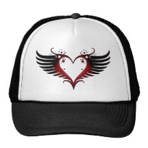 Coeur à ailes casquette