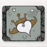 Coeur à ailes Mousepad Tapis De Souris