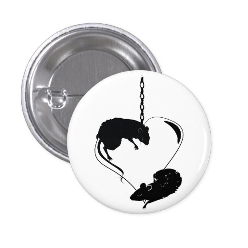 Coeur à chaînes de rats badges