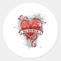 Coeur Algérie Autocollants