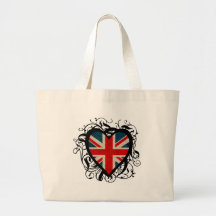 Coeur anglais sac de toile