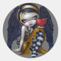 "Coeur autocollant de clous"