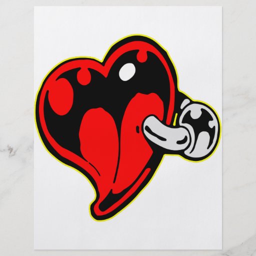 Coeur avec les bijoux Piercing de corps Prospectus Avec Motif