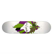 Coeur battant - vert et pourpre planches à roulettes