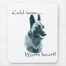 Coeur chaud de nez froid de Malinois de Belge Tapis De Souris