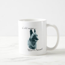 Coeur chaud de nez froid de Malinois de Belge Tasse À Café
