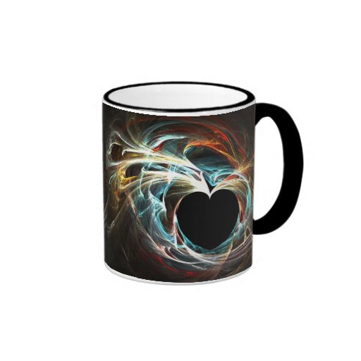 Coeur coloré tasse