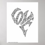 COEUR d'AMOUR par NICHOLAS_COPYRIGHT_MINIFACES Posters