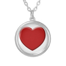 Cœur d'amour rouge valentin collier