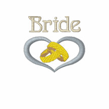 Coeur d'anneaux de mariage - jeune mariée