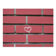 Coeur de brique cartes postales