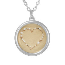 Coeur de coquillage pendentifs