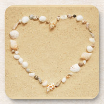 Coeur de coquillage sous-bocks