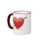 Coeur de coupure tasse à café