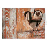 Coeur de cowboy carte