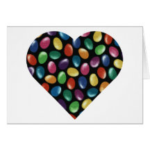 Coeur de dragée à la gelée de sucre cartes