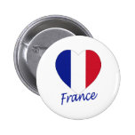 Coeur de drapeau de la France Pin's