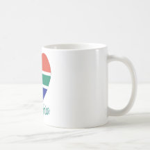 Coeur de drapeau de l'Afrique du Sud Tasses À Café