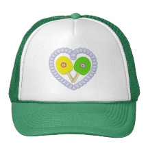 Coeur de fleur de ping-pong de YG Casquette