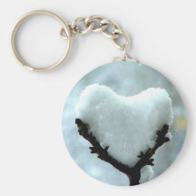 Coeur de glace porte-clé