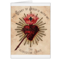 Coeur de Jésus (petit) Cartes