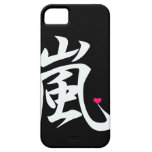 coeur de kawaii d'arashi ; noir coques case-mate