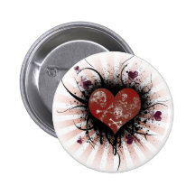 Coeur de la mort pin's avec agrafe