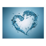 Coeur de l'eau - carte postale