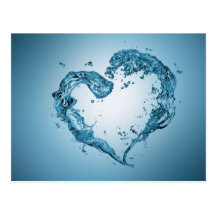 Coeur de l'eau - carte postale